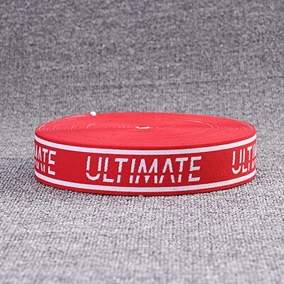 红色字母尼龙松紧带